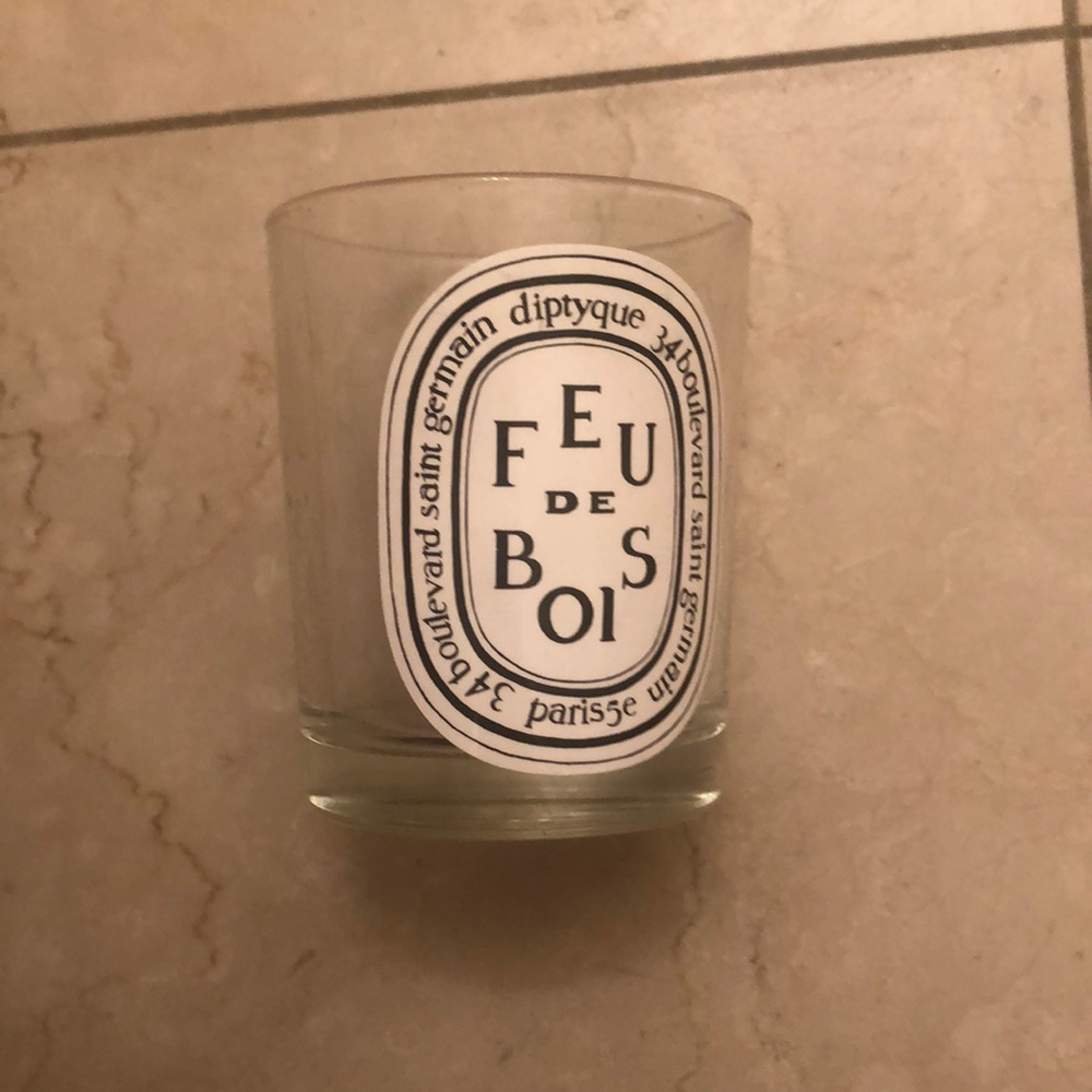 Empty Diptyque 6.5oz Feu de Bois Jar